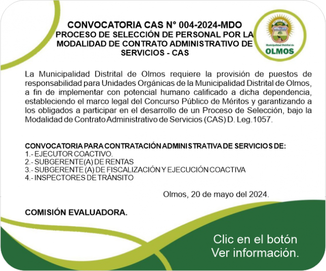 MDO Municipalidad Distrital de Olmos